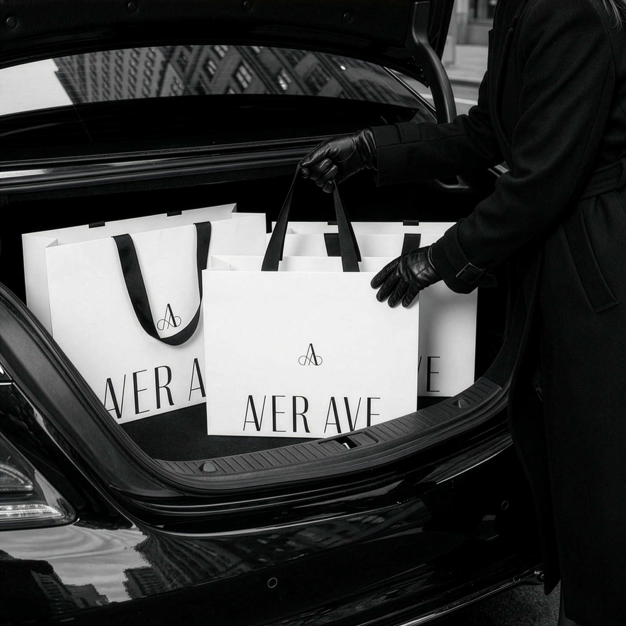 Aver Ave fashion brand identity design detail